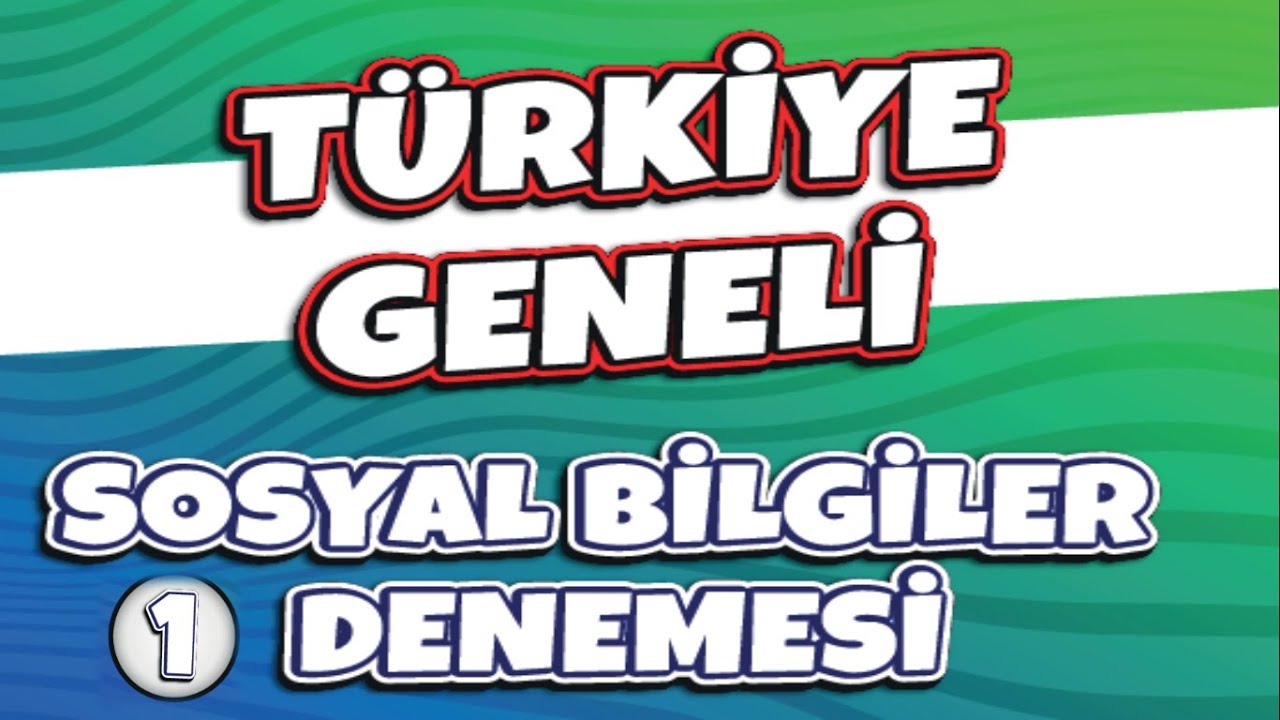 Sosyal Bilgiler ÖABT Türkiye Geneli Deneme Sınavı 1 | Hasan Gören & Coşkun Çebitürk
