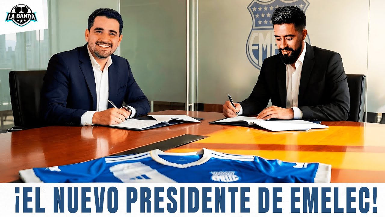 CRISTHIAN NOBOA PRESIDENTE DE LA COMISON DE FÚTBOL DE EMELEC l LA BANDA