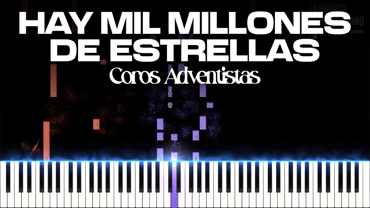 Hay Mil Millones de Estrellas - Coros Adventistas | Piano Tutorial + Partitura