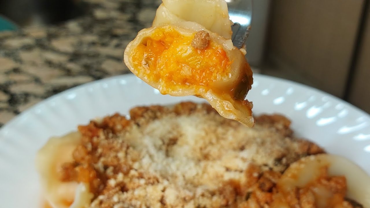 Pasta rellena express sin amasar !