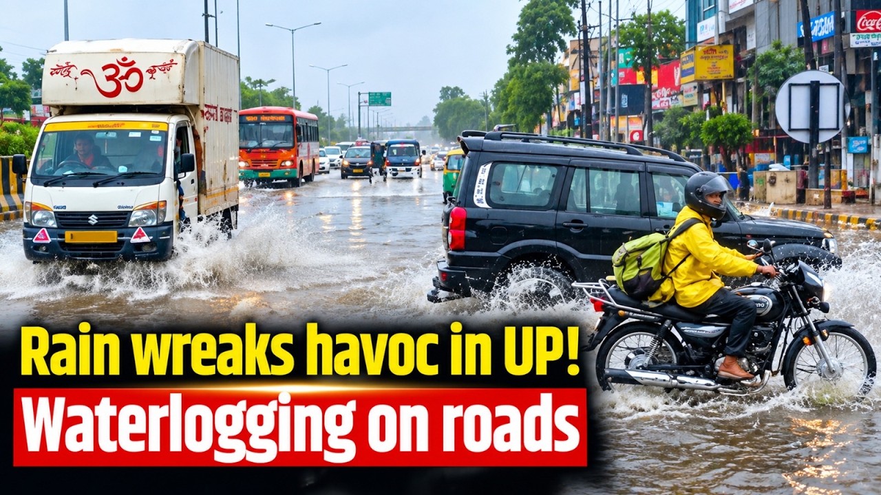 Uttar Pradesh Weather: Heavy Rain, Strong Winds Disrupt Life Across Several Districts