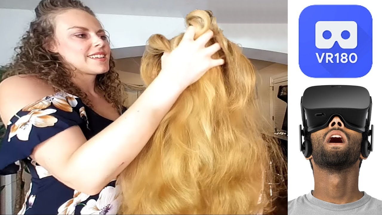 3D VR ASMR Hair Brushing, Scalp Massage, Hair Play w/ Corrina & Adrienne VR180