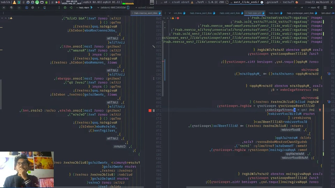 Flutter app dev:  Libre SkillTree BLoC Architecture live coding | no vibe coding