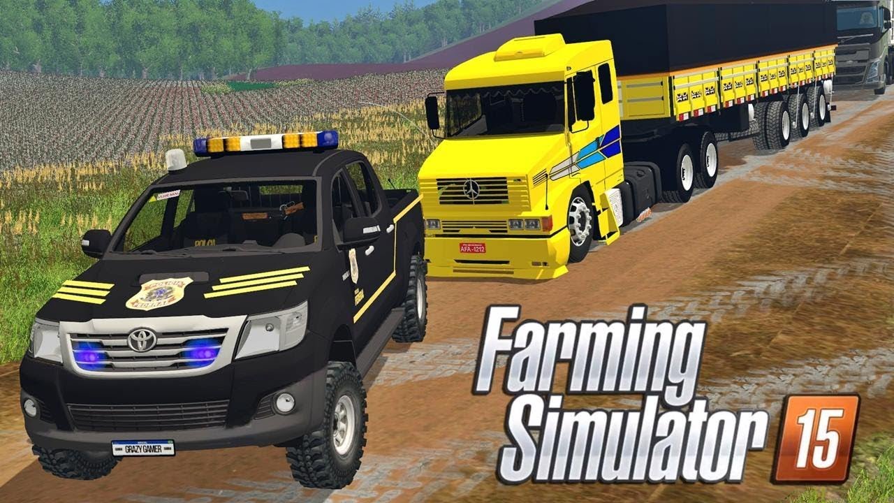 POLÍCIA PRENDE CAMINHÃO REBAIXADO | Farming Simulator 15