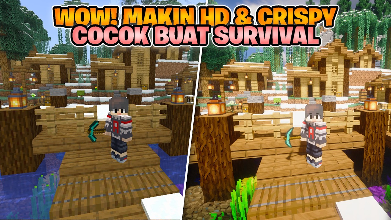 TEXTURE PACK TERBAIK UNTUK SURVIVAL?! | Prime's HD Texture Pack Minecraft!