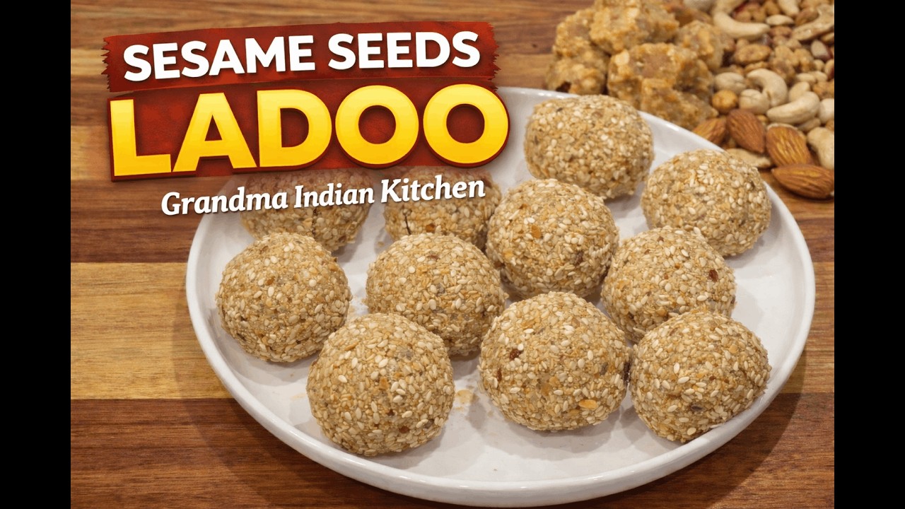Grandma’s Sesame Seed Laddu | Winter Special Healthy Sweet