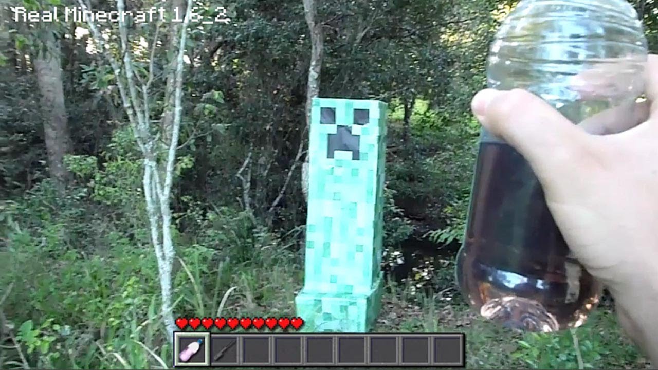 Real Life Minecraft - CREEPER BURN CLASSIC!! (Realistic Minecraft)