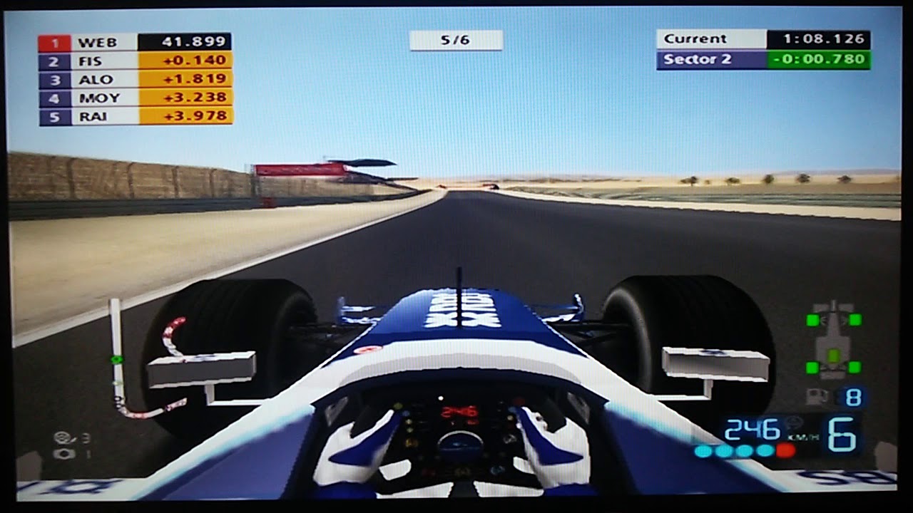 F1 2006 PS2 - World Championship #1 Williams - Bahrain GP