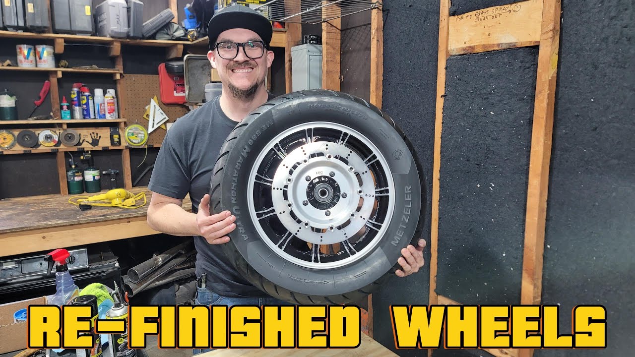1983 Honda GoldWing : Cafe Commission Build - Part - 8 - Re-finishing The Wheels