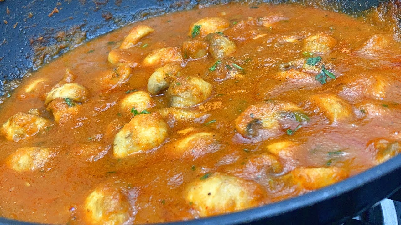 Mushroom Masala | No Curd No Cream Recipe | Quick & Easy Mushroom Masala