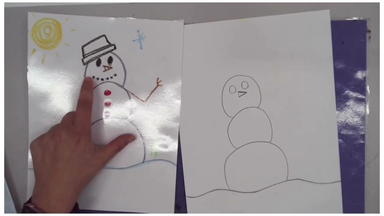 Updated How To Draw Snowman - Artastic Learning with Mrs  S