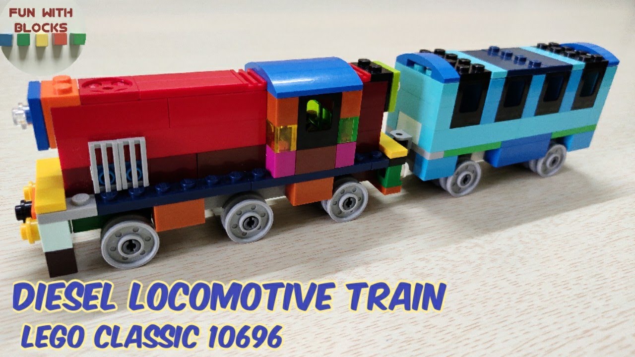 Lego Classic 10696 Diesel Locomotive Train Building Instructions