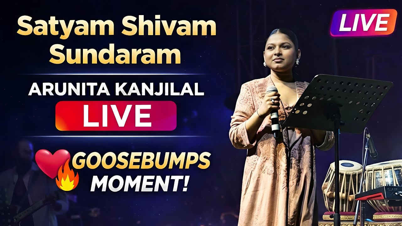 Arunita Kanjilal LIVE – Satyam Shivam Sundaram | Soulful Stage Performance That Gave Goosebumps ❤️🔥