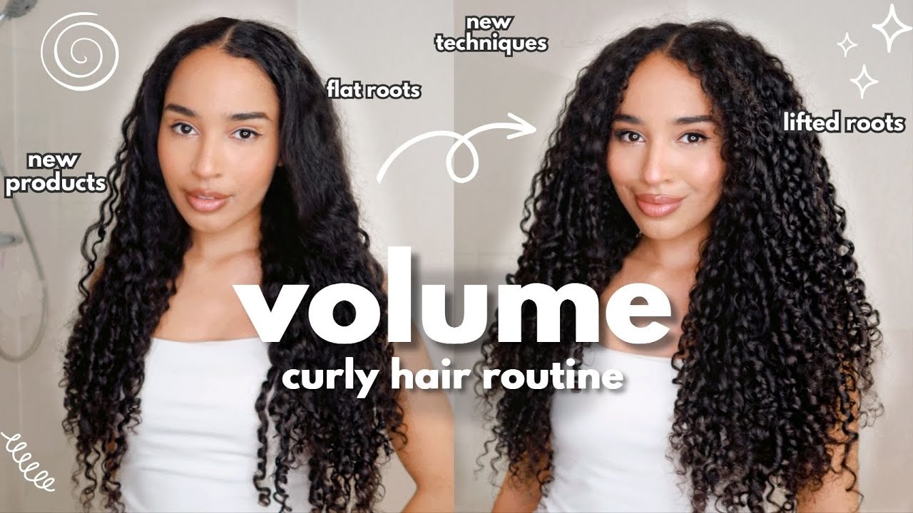 My BIG Curly Hair Routine for HOLD & VOLUME - defined and volumized curls