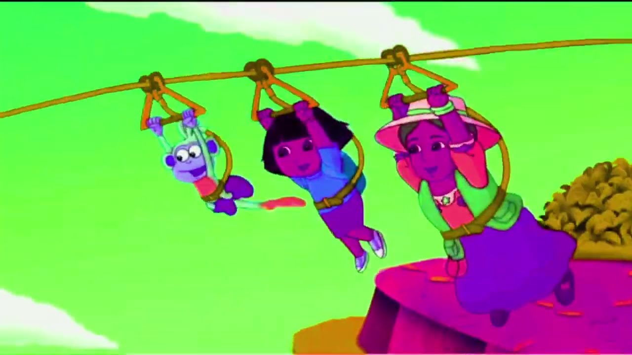 Wow ! A Zipline Ride !  Wee ! / @DoraOfficial / Sponsored By Gamavision Csupo Effects