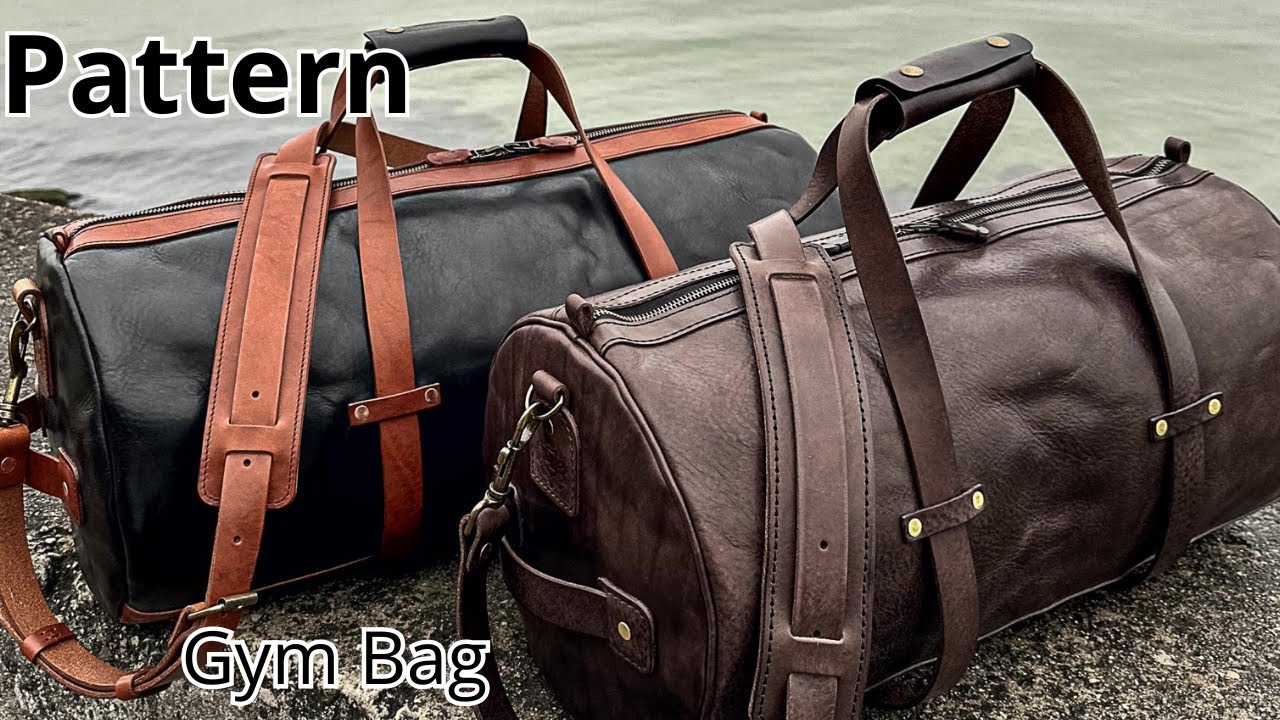 Tutorial video Leather Gym bag PDF pattern available