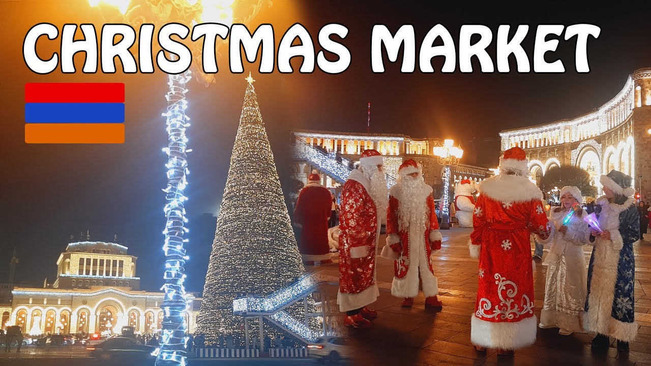 ❤💙🧡Walking Tour in Yerevan, Armenia, Christmas Countdown