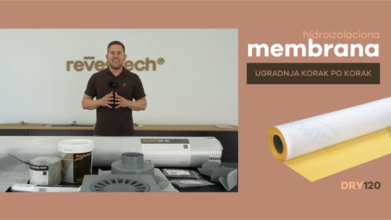 HIDROIZOLACIJA RAVNOG KROVA sa keramikom | DRY 120 | korak po korak