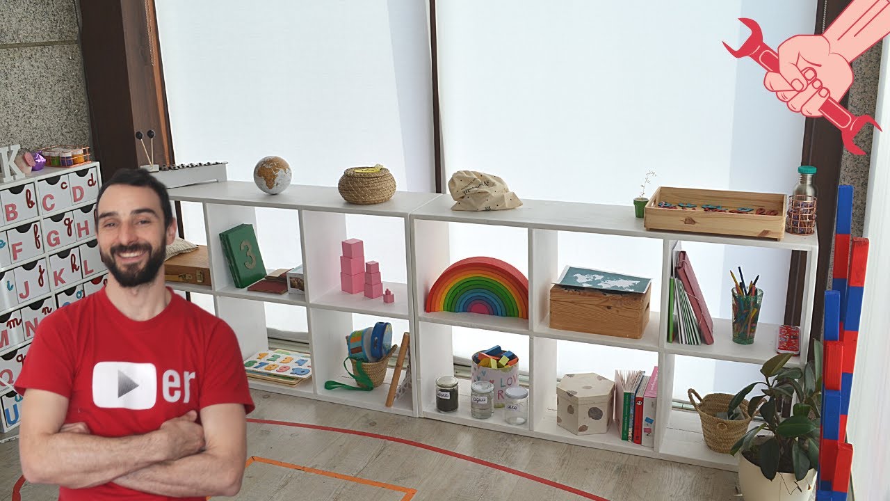 Cómo Hacer ESTANTERIA MADERA (Taller Montessori) | Tutorial Creativo