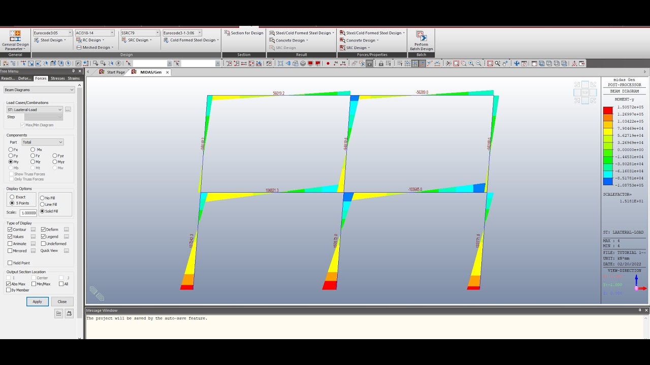 MIDAS DEN Tutorial ;  An introduction to Midas Gen How to start working with  software from scratch