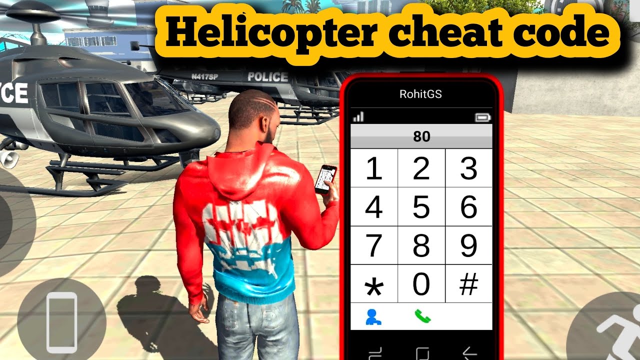 Cheat code of police Helicopter🚁 || game || Indian bike trans 3d || new update ||