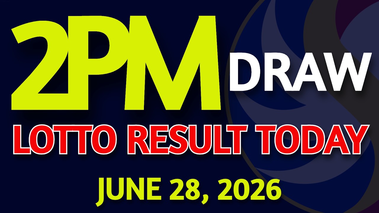 2pm Lotto Result Today June 28, 2026 Swertres Ez2 PCSO