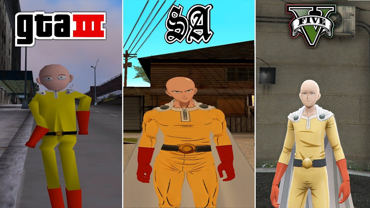 Saitama in GTA Games (Evolution)