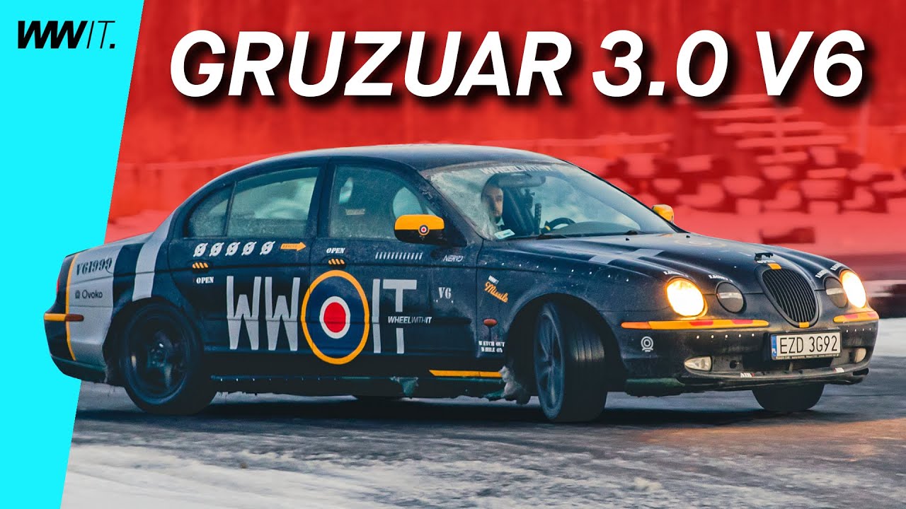 Pierwsze upalanie Jaguara S-Type do driftu!
