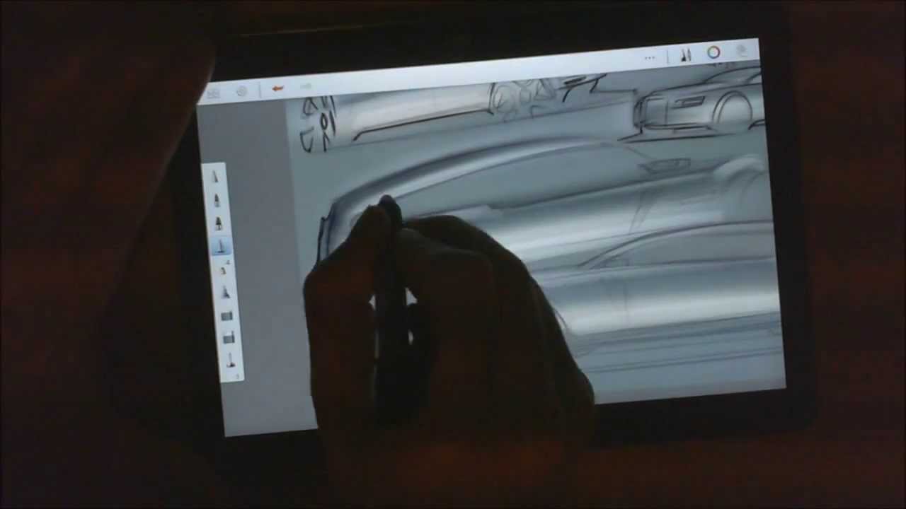 Sketching Review of Galaxy Note 10.1 2014 Edition