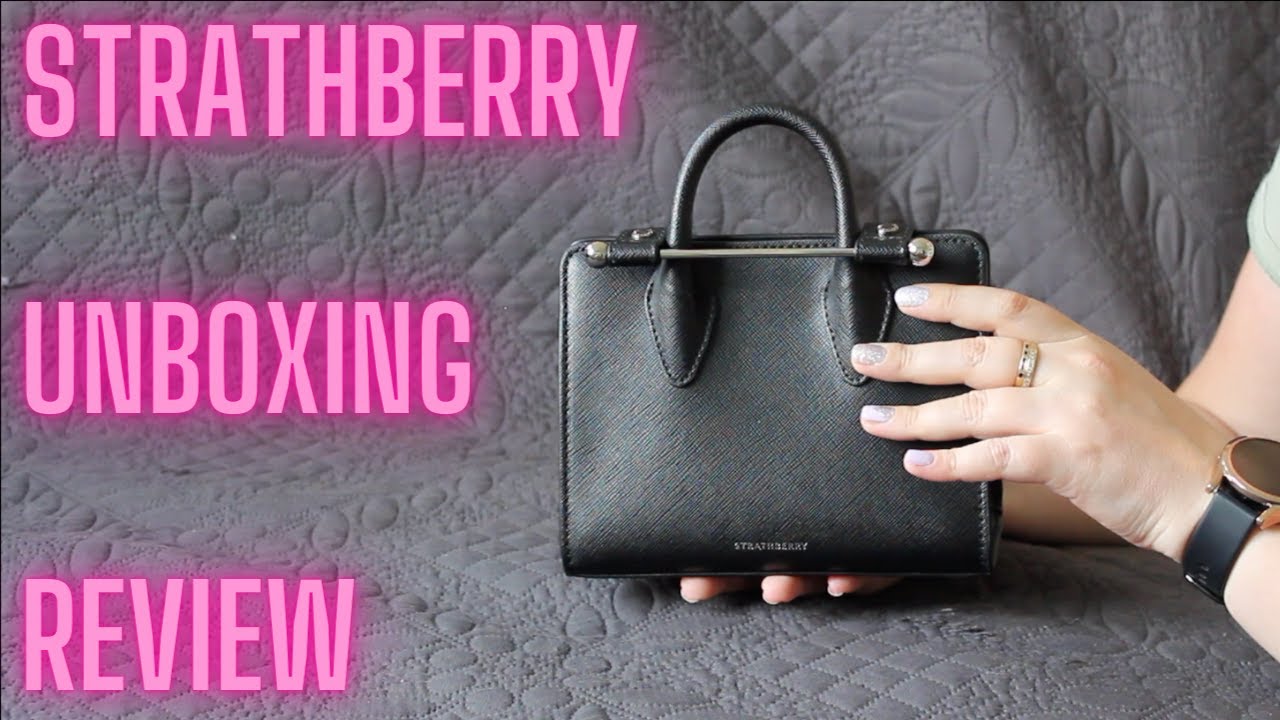 Strathberry Nano Tote - Unboxing and Review a month later - What fits - Mod Shots