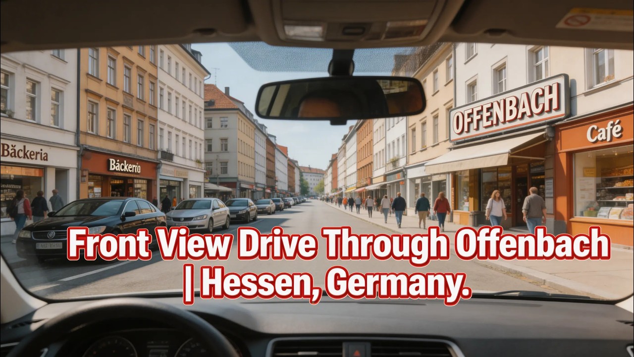 Driving Through Offenbach near Frankfurt GERMANY| City POV 🏙️🛣️