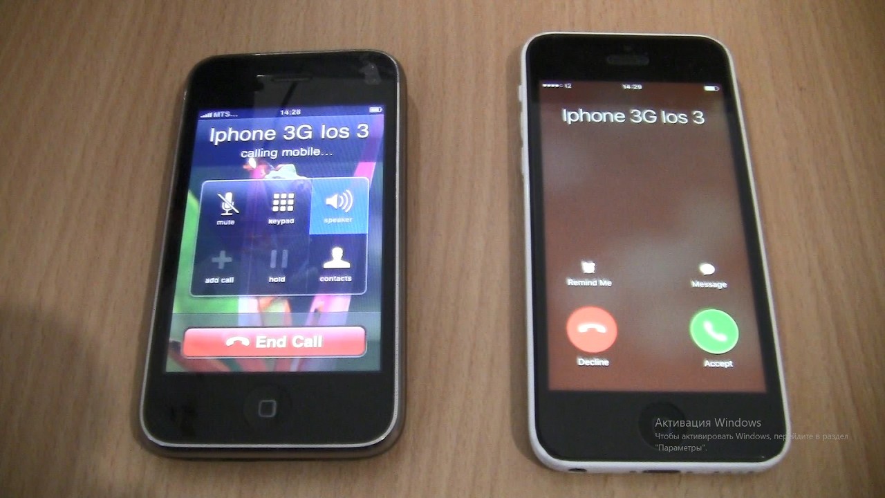 Incoming call & Outgoing call at the Same Time Iphone 3G ios 3+Iphone 5c