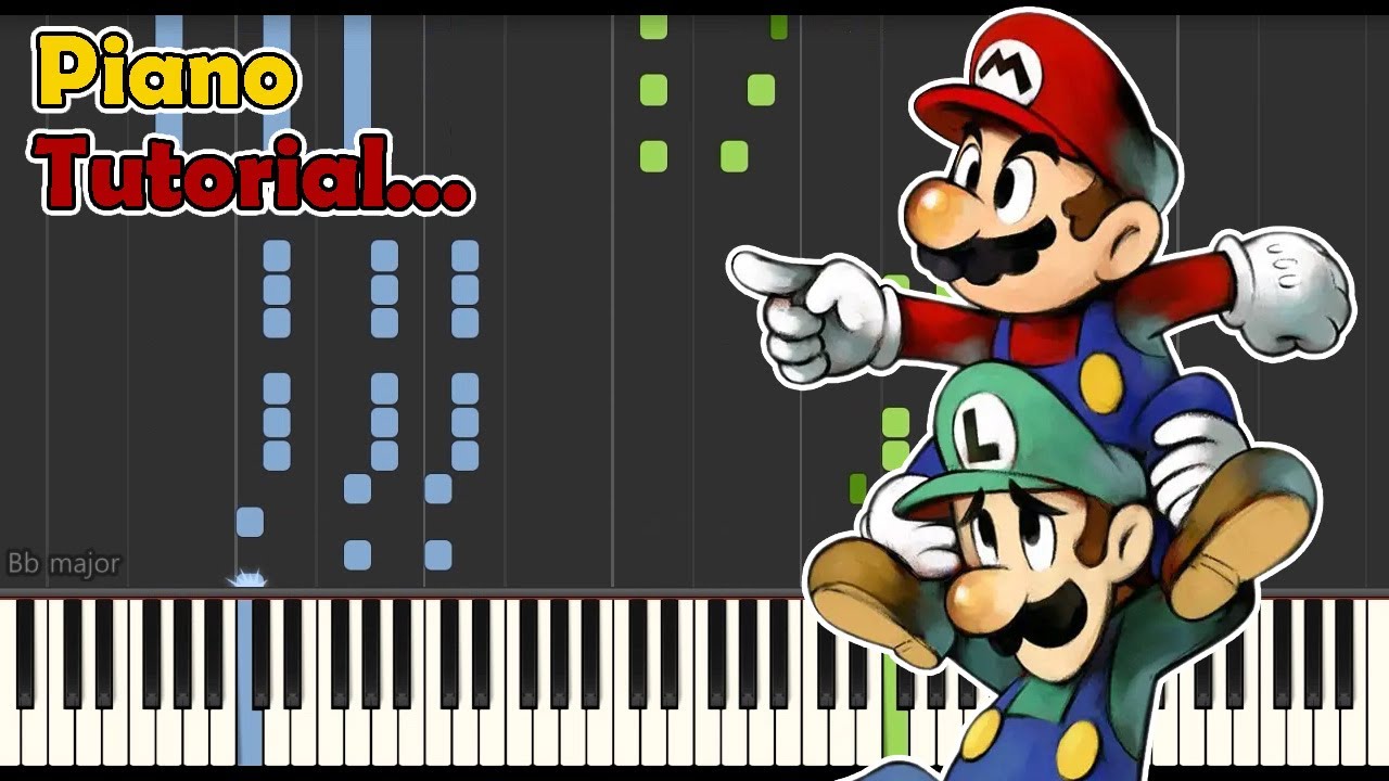 [Piano Tutorial] Mario & Luigi: Superstar Saga - Boss Battle(Come On, Again!!)