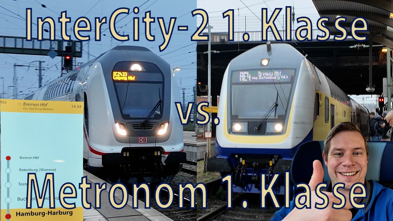 Metronom 1. Klasse vs. InterCity-2 1. Klasse, wer wird gewinnen?
