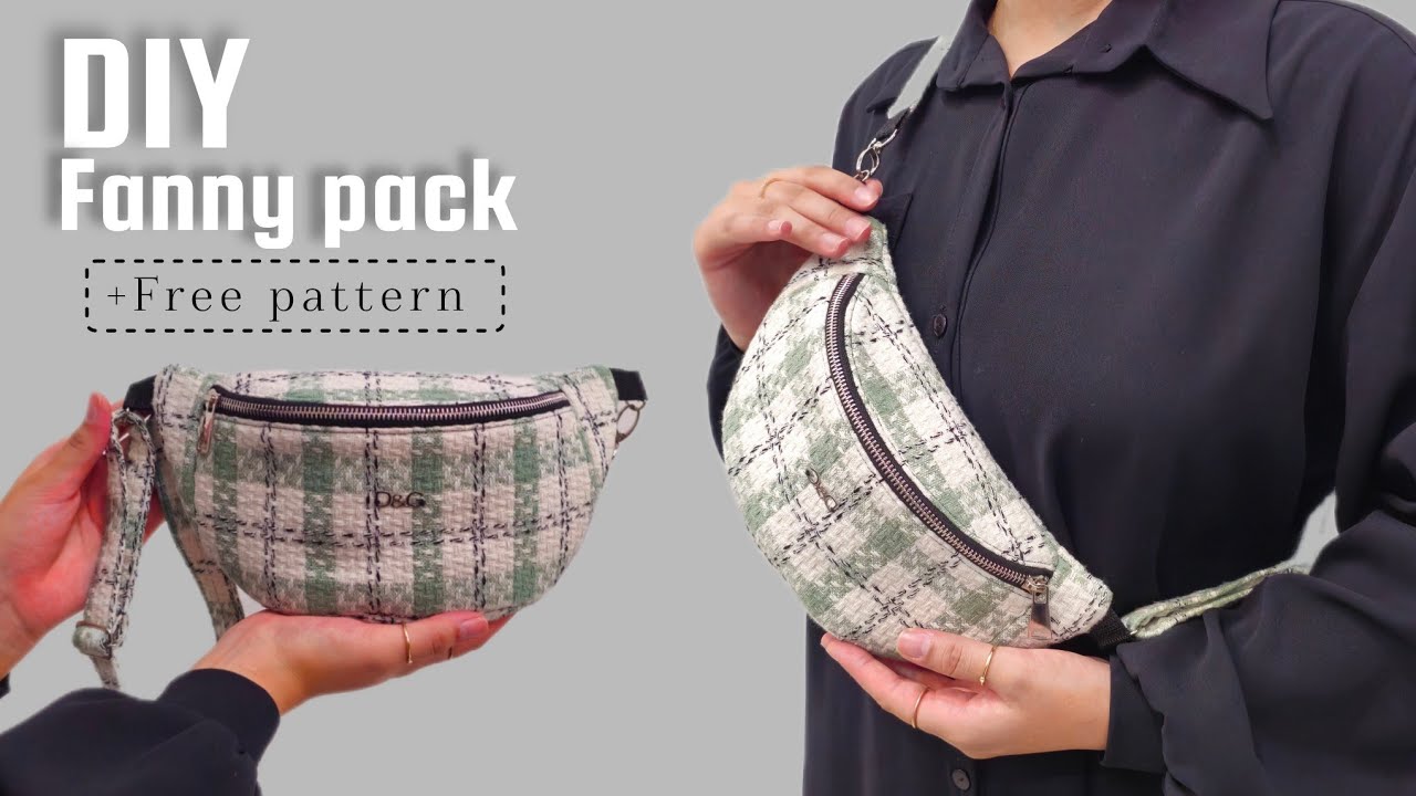 DIY Fanny Pack tutorial + Free Pattern (very easily)》دوخت کیف کمر