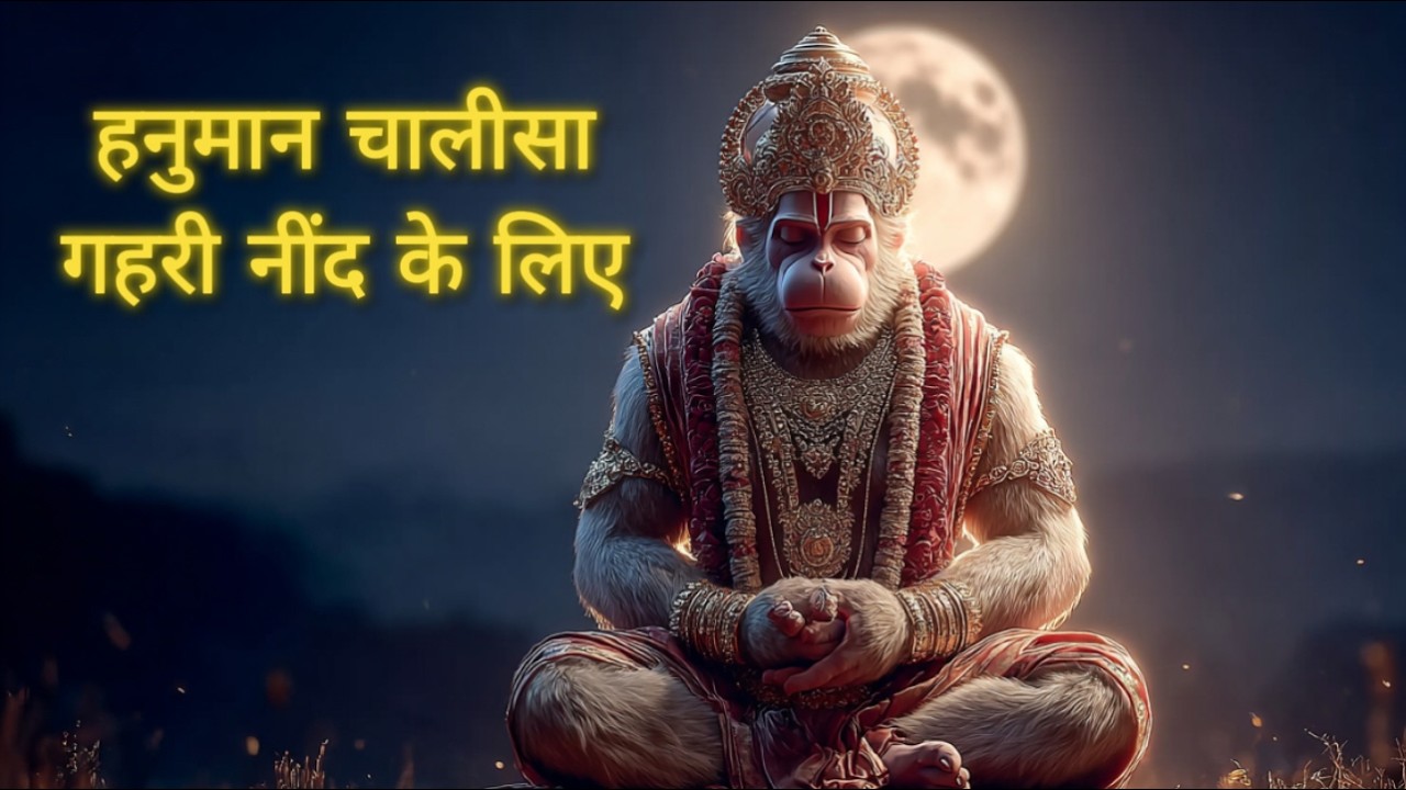 हनुमान चालीसा – गहरी नींद के लिए शांतिपूर्ण पाठ 🌙 | सुकून, सुरक्षा और मानसिक शांति