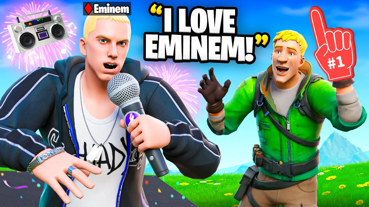 Я притворился Эминемом в Fortnite