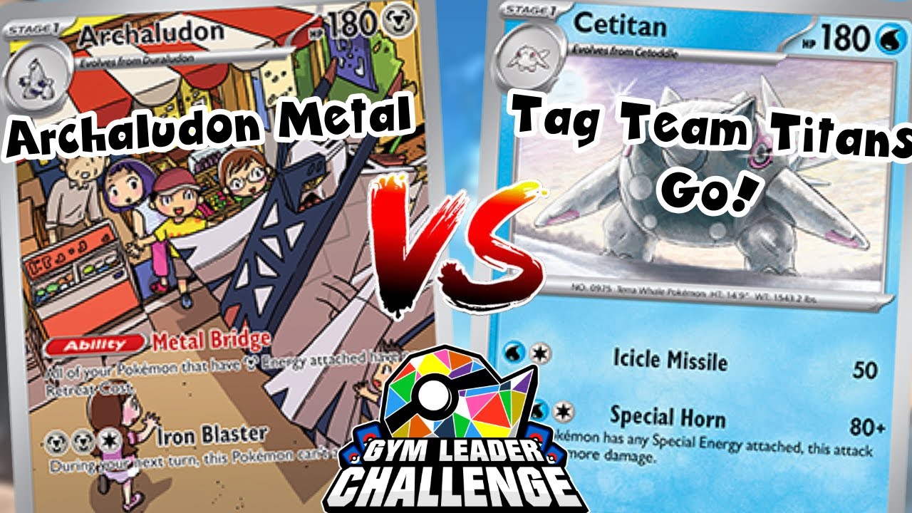 Gym Leader Challenge Vs! | Archaludon Metal vs. Tanky Water (Tag Team Titans Go!) | Stellar Crown