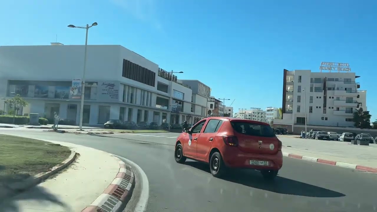 أكادير وسط المغرب / رحلة من الحي الصناعي في إتجاه Agadir Bay وحي Founty