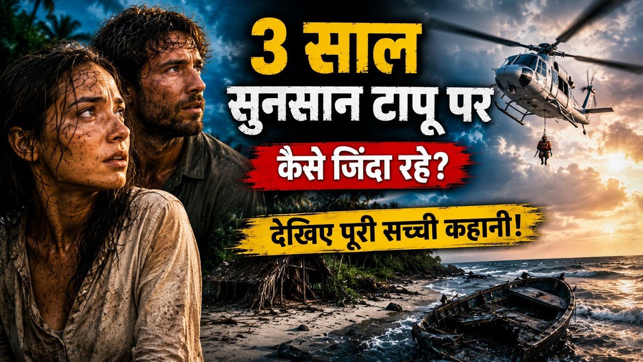 3 साल सुनसान द्वीप पर फँसी लड़की स्मगलर के साथ | 3 Years Survival Story