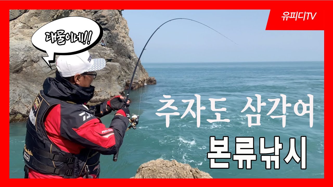 본류 낚시에서 만나는 짜릿한 손맛!! (추자도 사자섬 삼각여)