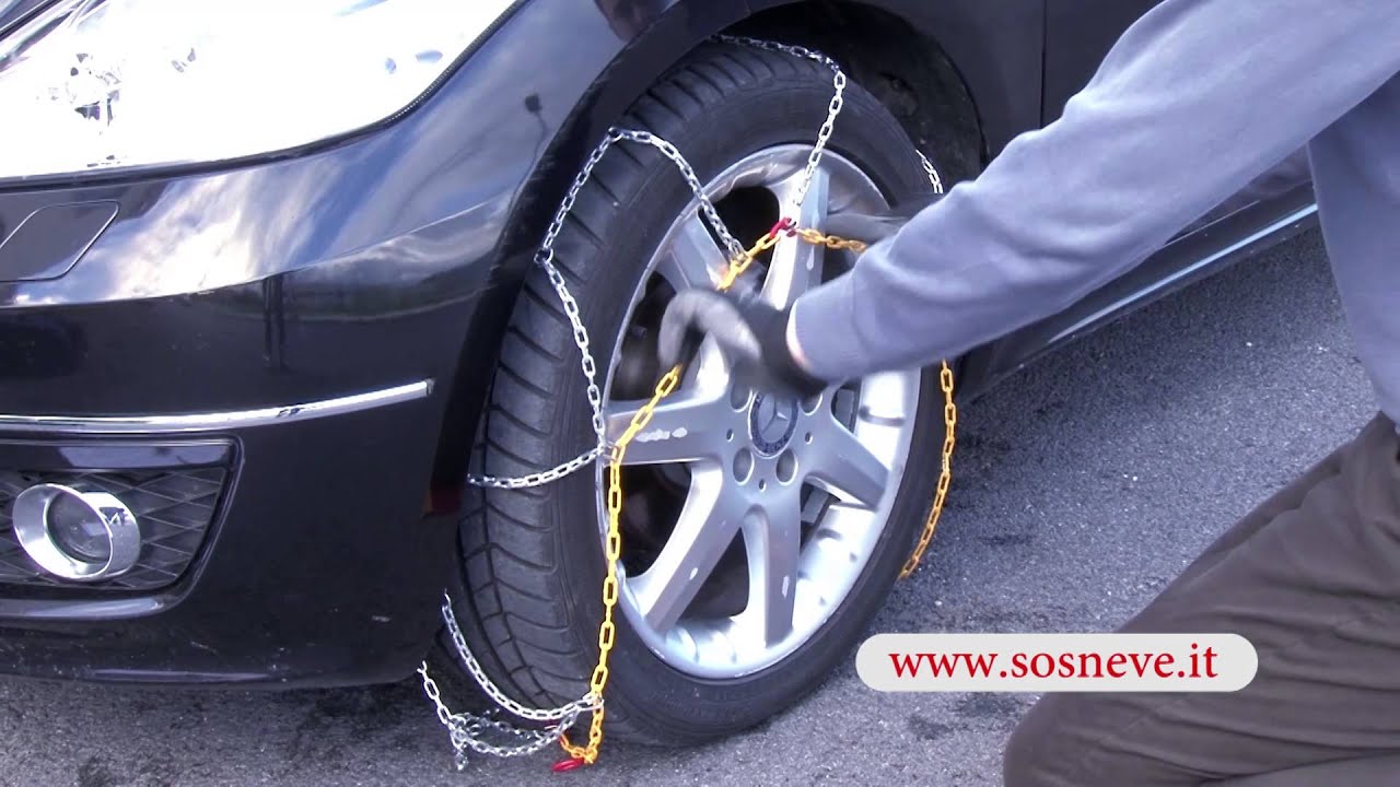 www.sosneve.it - Montare le catene da neve in due minuti