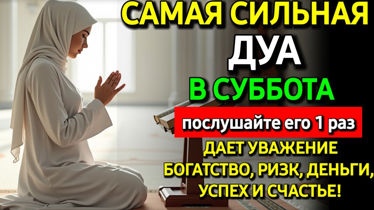 Не пропусти дуа в СУББОТА— самые сложные проблемы решатся, ИншаАллах