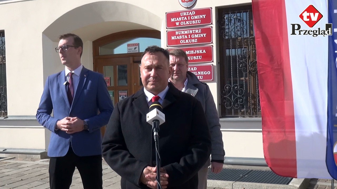 Konferencja prasowa Konfederacji Korony Polskiej w Olkuszu