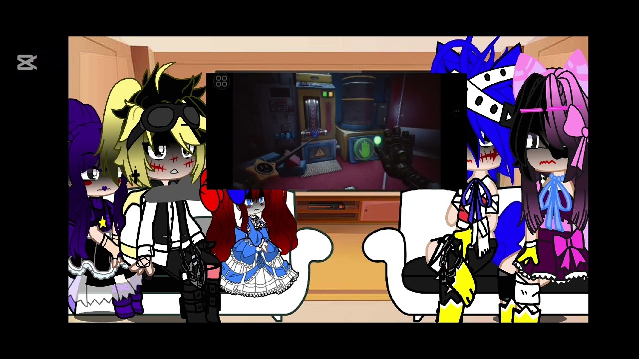 ||poppy playtime reacts to chapter 5 gameplay trailer/gacha club reaction||