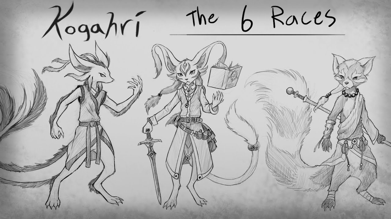 Kogahri - The Six Races (Sketch-Lapse)