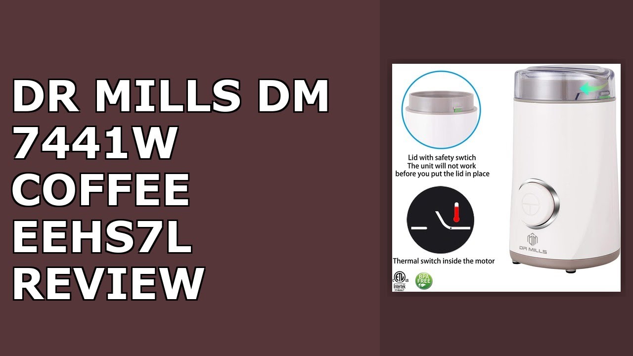DR MILLS DM-7441W Coffee Grinder Electric, Coffee Bean and Dried Spice Grinder, One Touch Review
