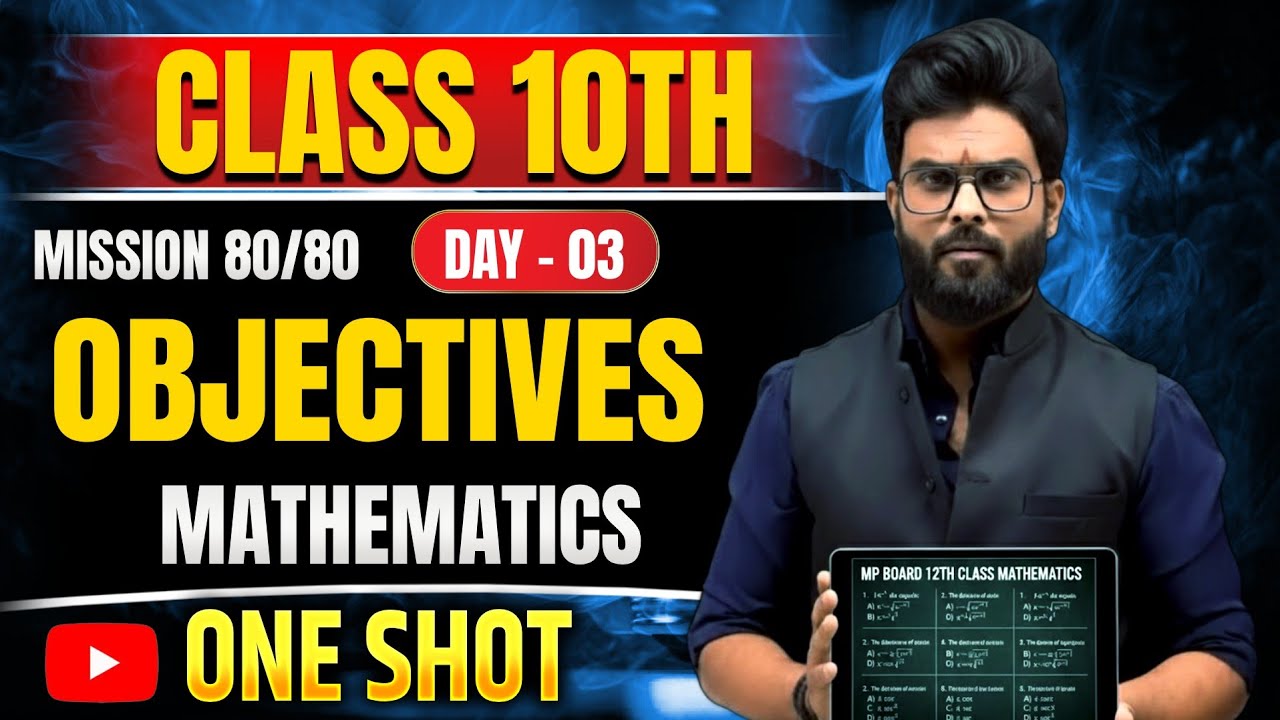 Maths ka Paper Yahin se Banega! 🚀 Class 10th Objective Questions Live Solution | By Raj Sir