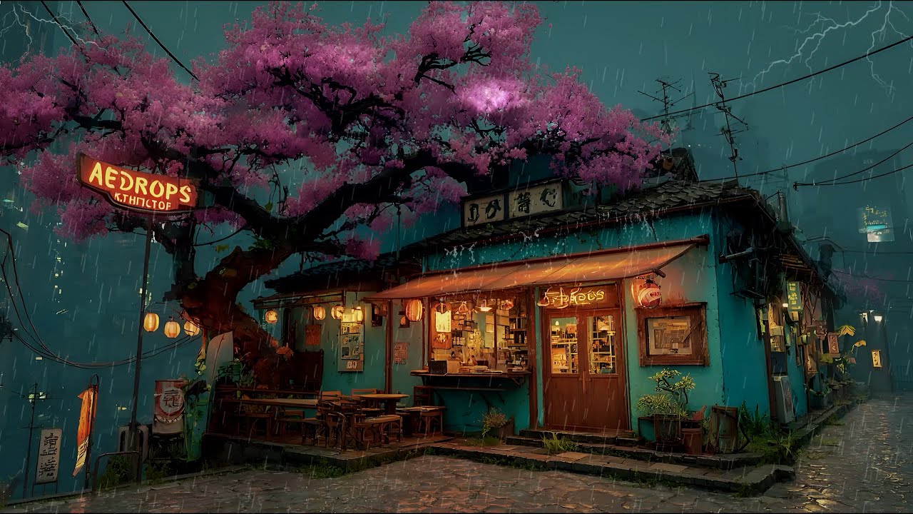 Midnight Rain 90’s Chill Lofi ☕️ Cozy Chillhop Beats for Studying, Relaxing & Sleeping