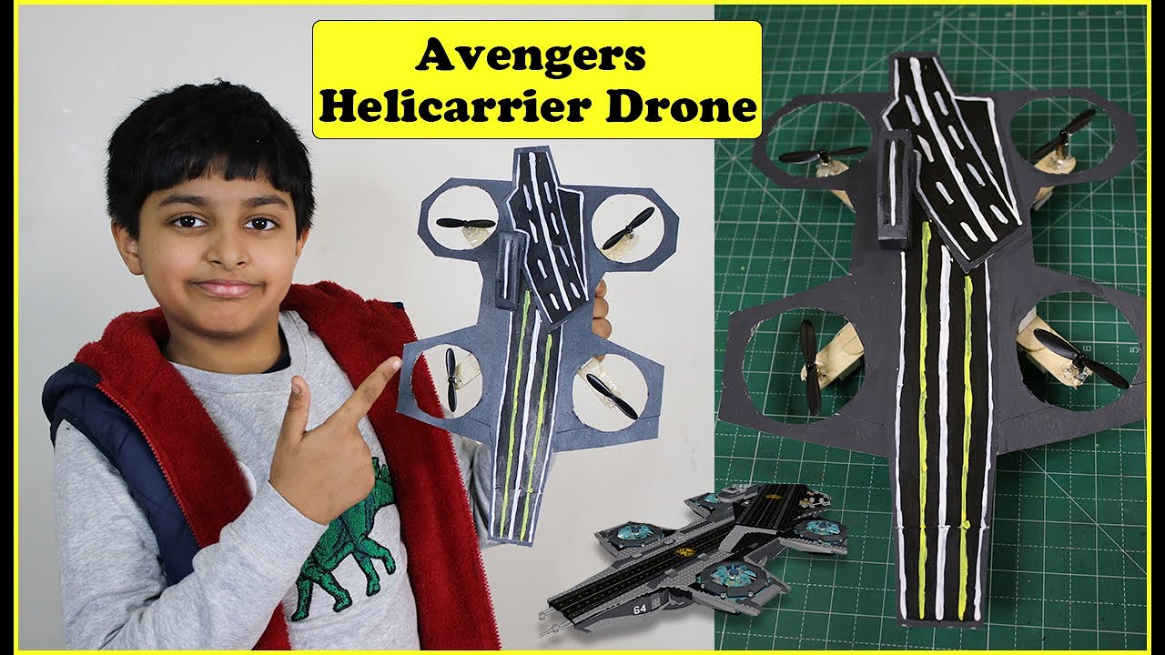 WILL IT FLY? - S.H.I.E.L.D Heli Carrier Drone from Avengers Movie | How to make a DIY Camera Drone?